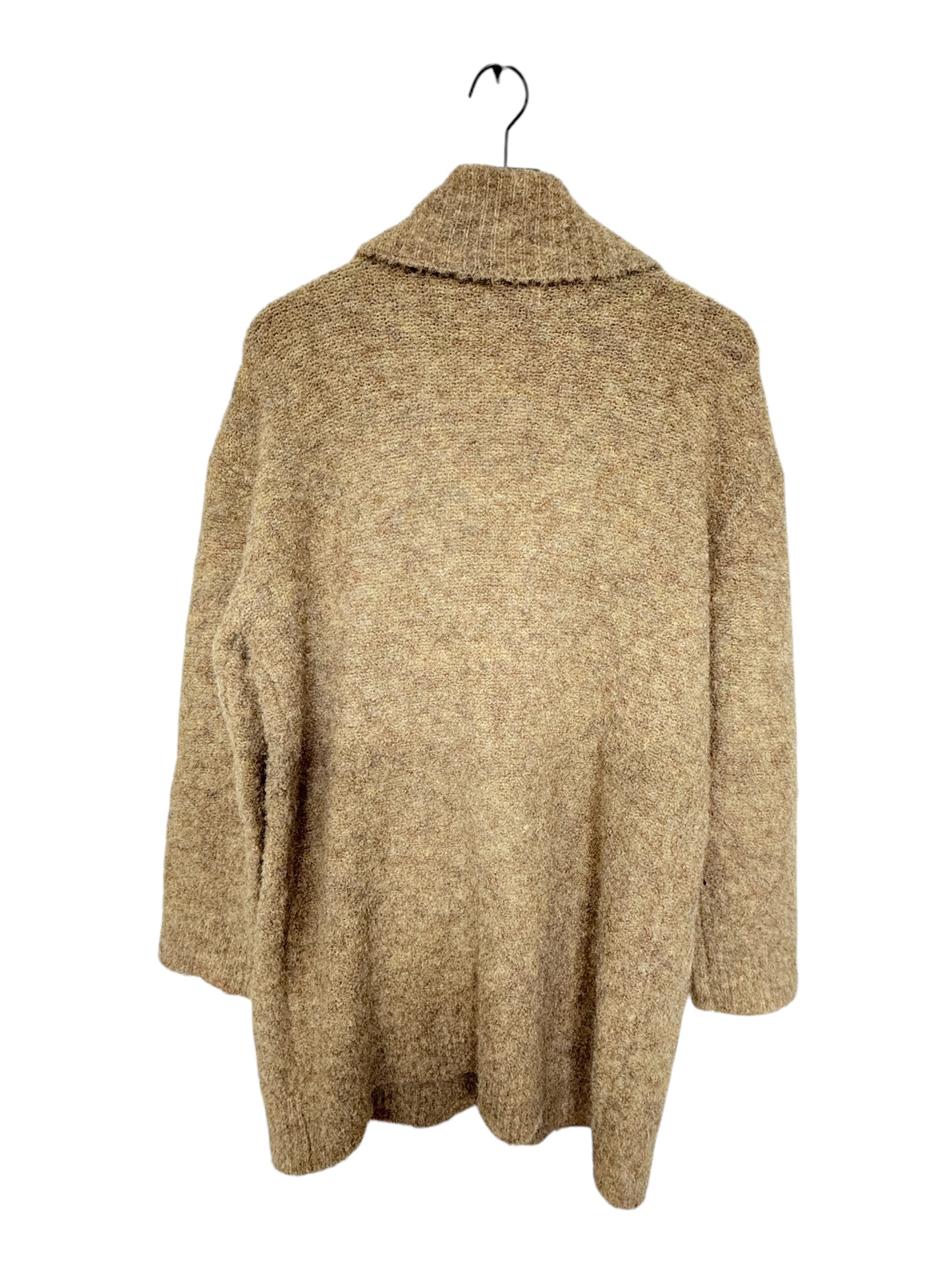 Sweater Cardigan By Lush In Beige, Size: M