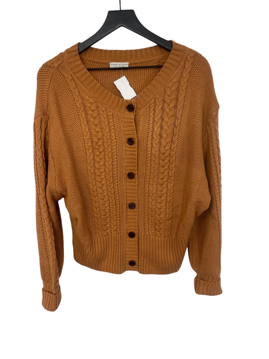 Sweater Cardigan By Paper Crane In Orange, Size: M