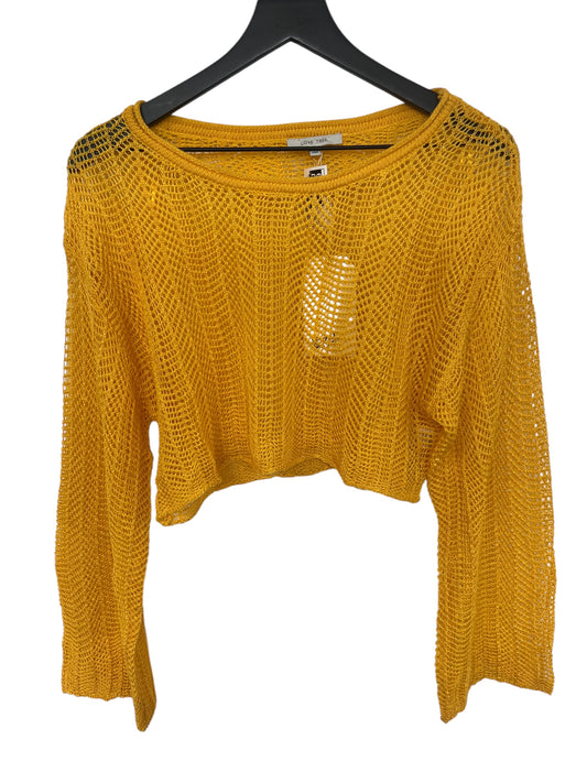 Sweater By Love Tree In Yellow, Size: S