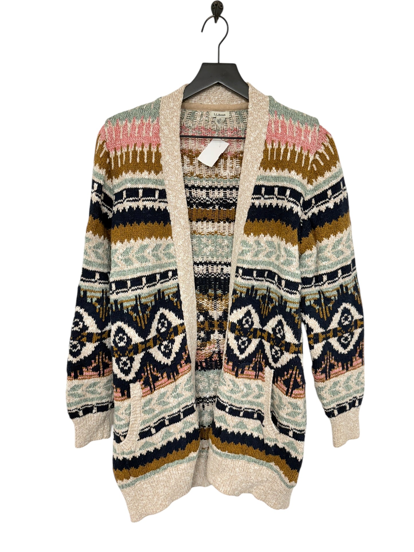 Sweater Cardigan By L.l. Bean In Multi-colored, Size: M