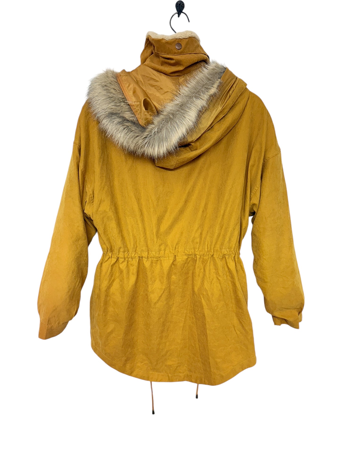 Coat Faux Fur & Sherpa By Ellison In Yellow, Size: M