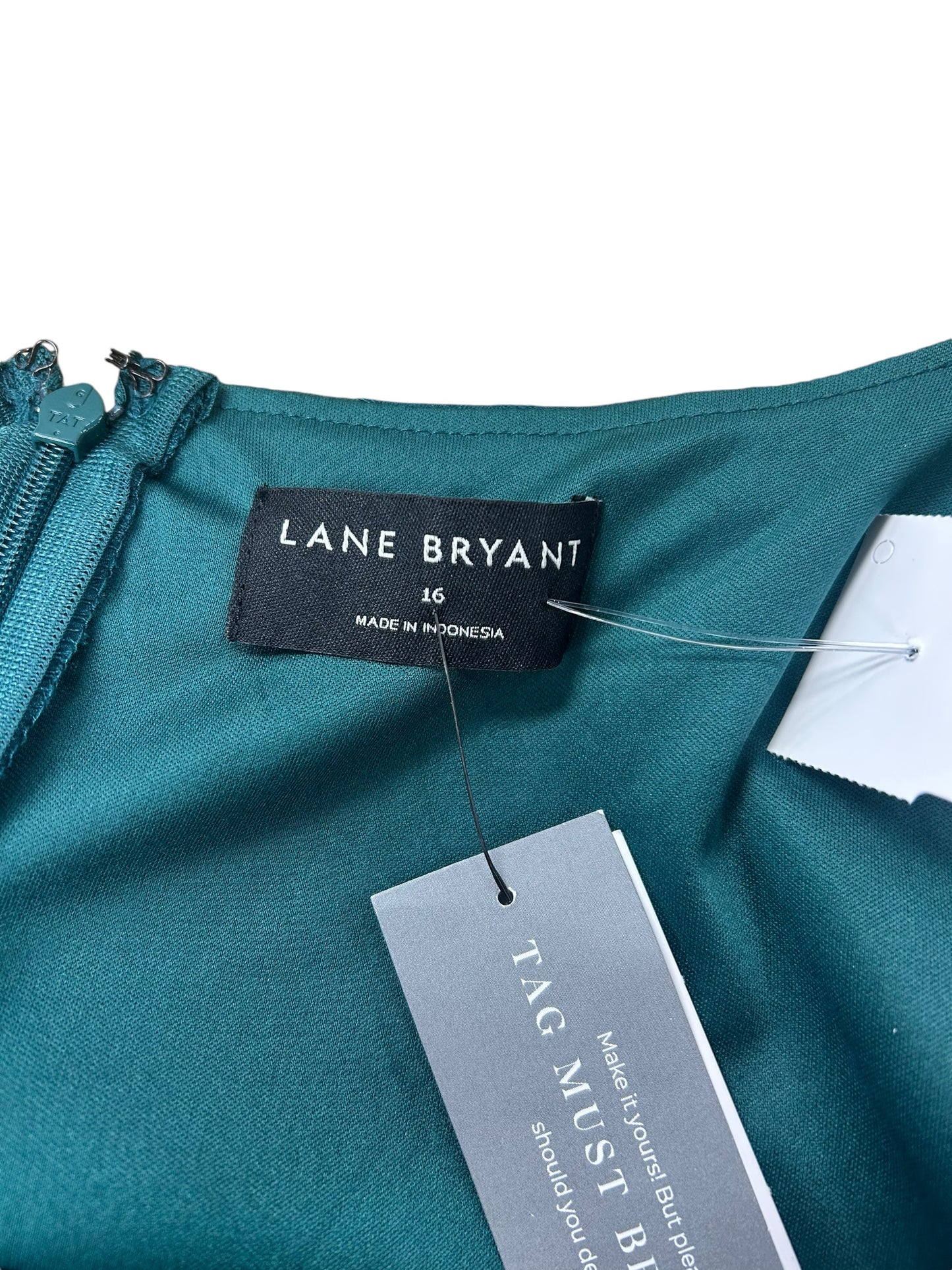 Dress Party Long By Lane Bryant In Green, Size: Xl