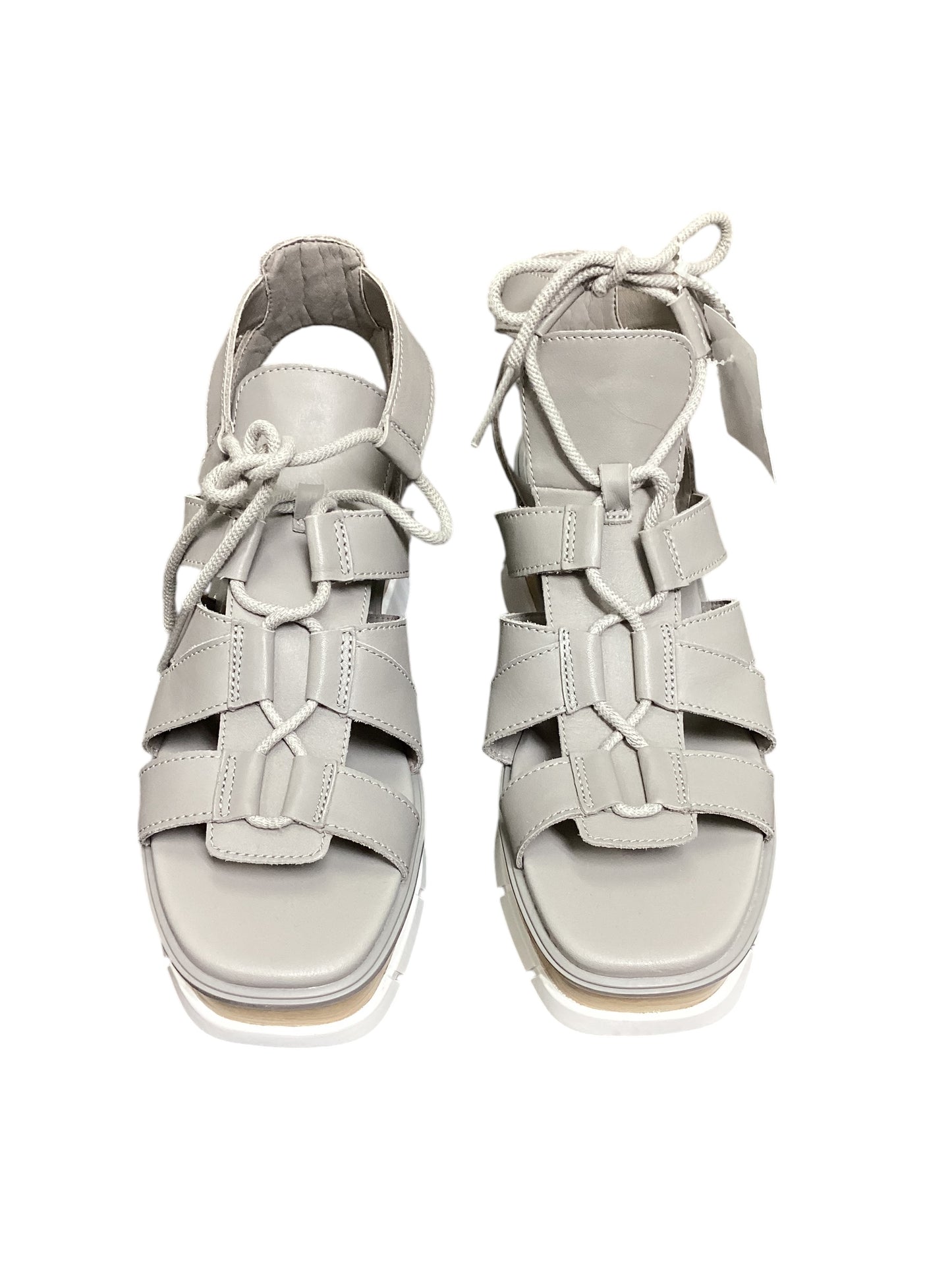 Sandals Heels Wedge By Sorel In Grey, Size: 9.5