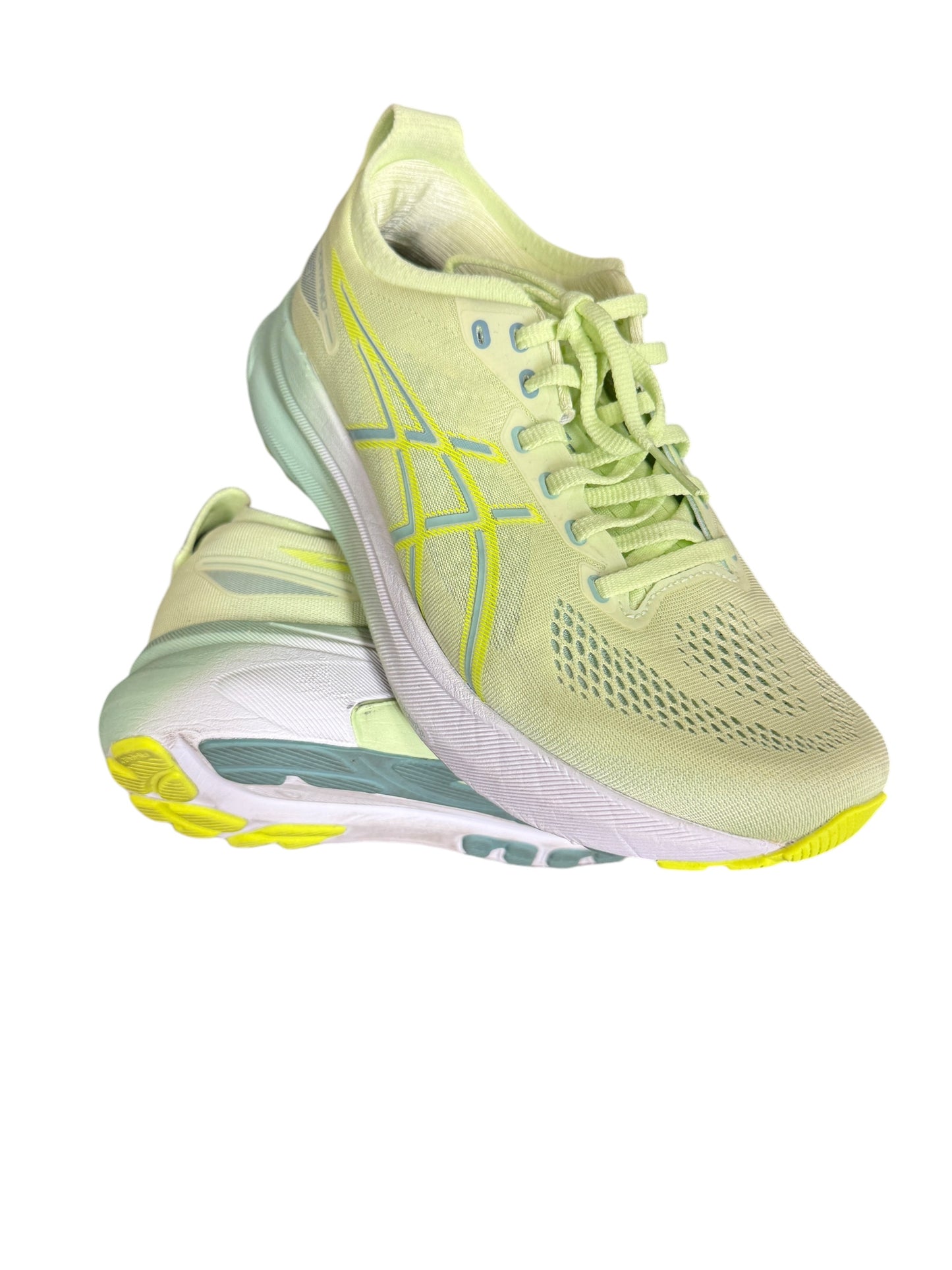 Shoes Athletic By Asics In Green, Size: 9