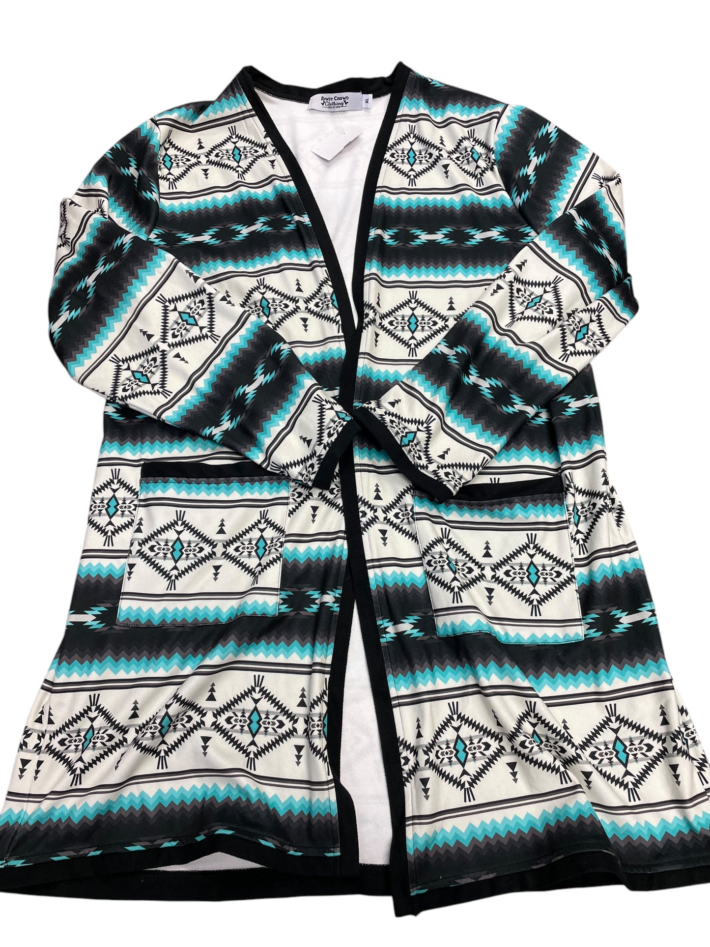 Cardigan By Clothes Mentor In Multi-colored, Size: Xl