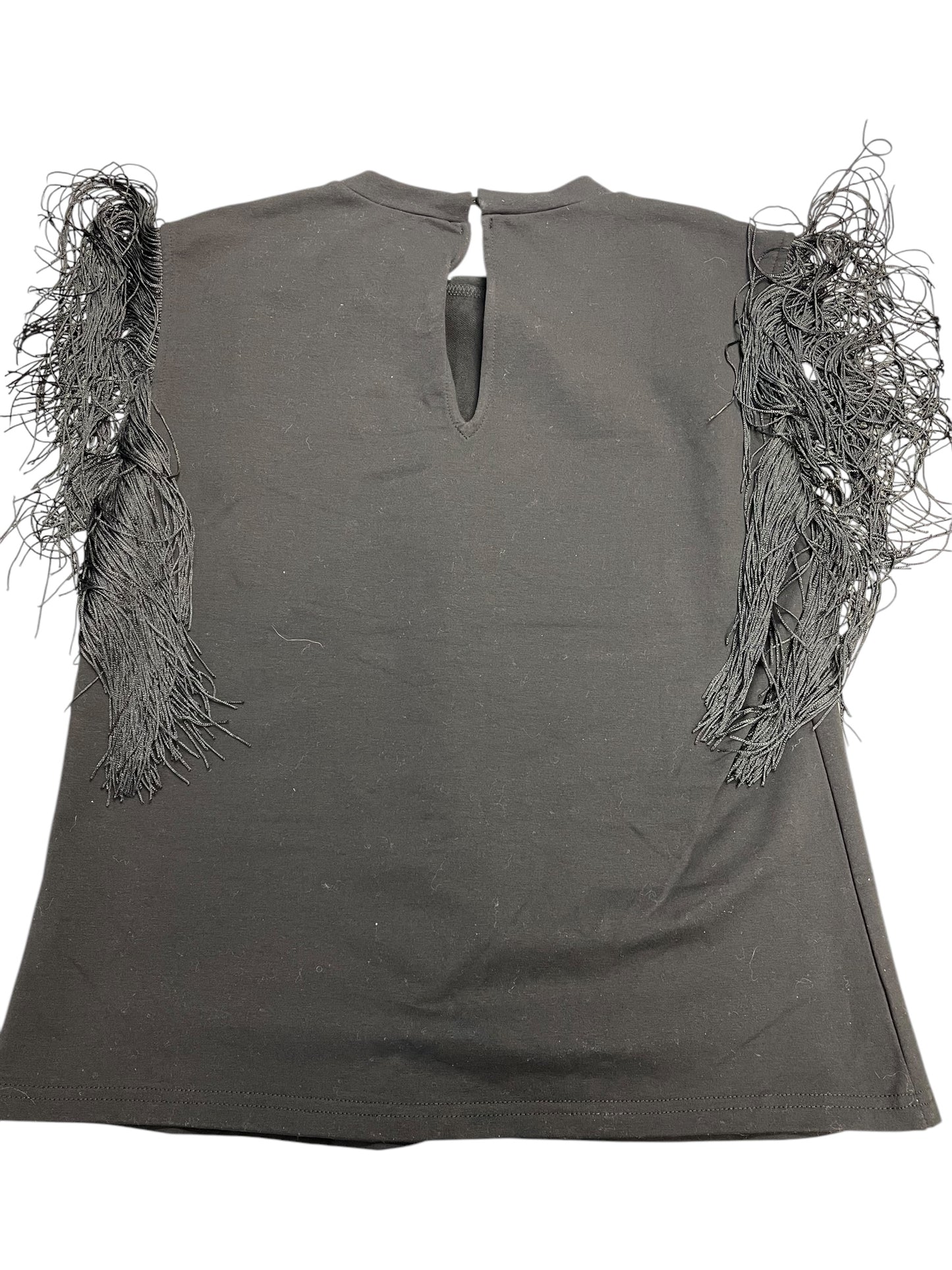 Top Short Sleeve By Clothes Mentor In Black, Size: M