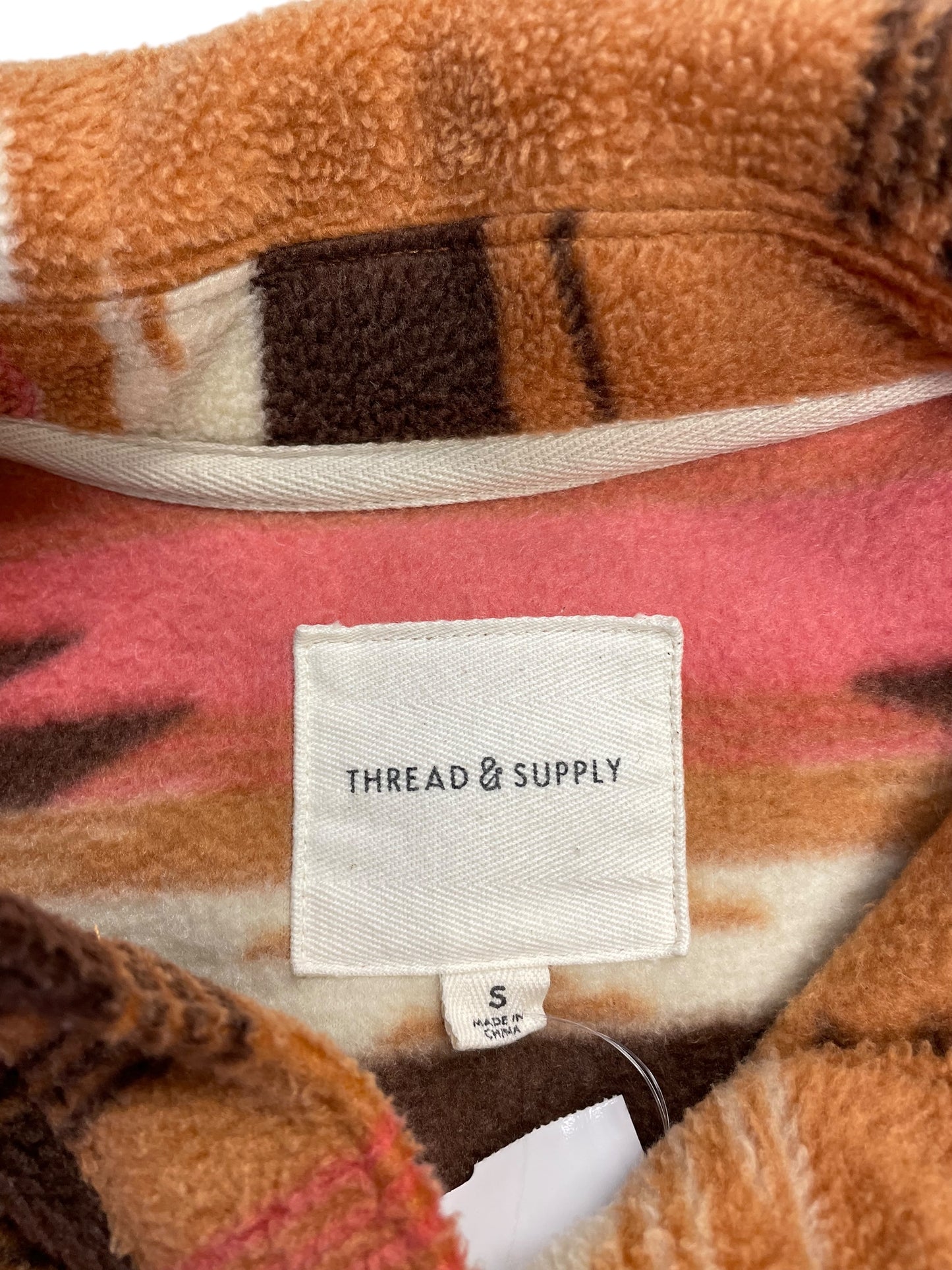 Jacket Shirt By Thread And Supply In Multi-colored, Size: S