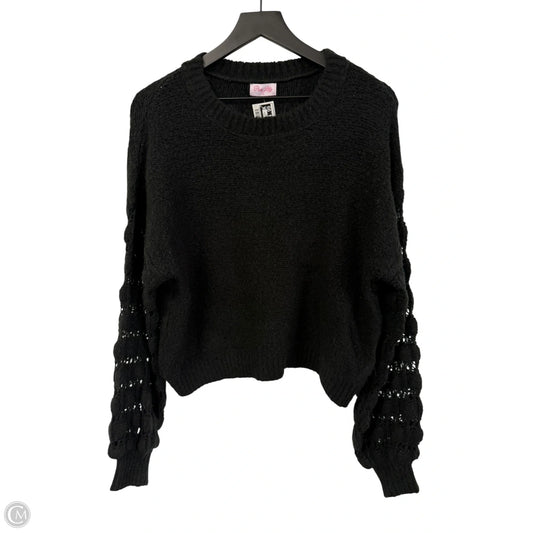Sweater By Pink Lily In Black, Size: S