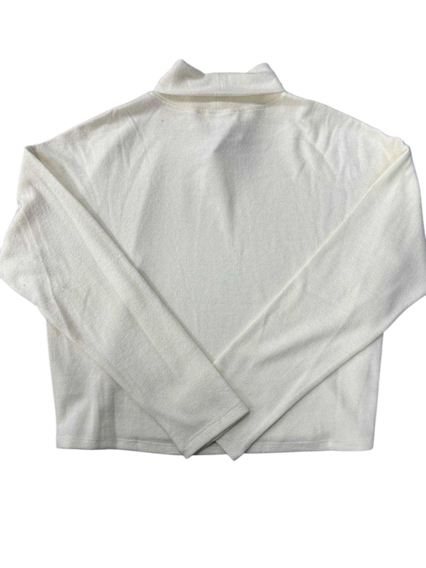 Top Long Sleeve By Double Zero In Cream, Size: S