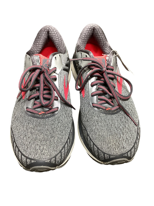 Shoes Athletic By Brooks In Grey & Pink, Size: 10