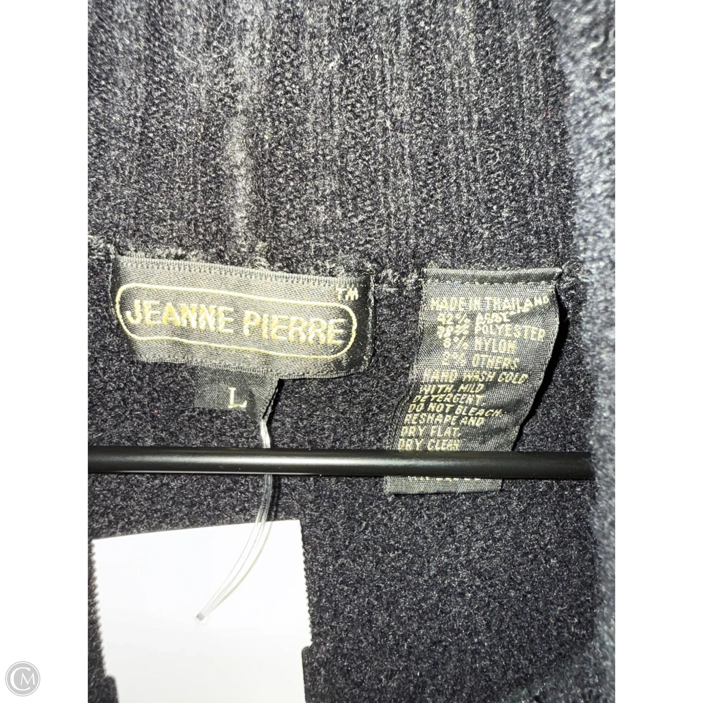 Sweater By Jeanne Pierre In Black, Size: L
