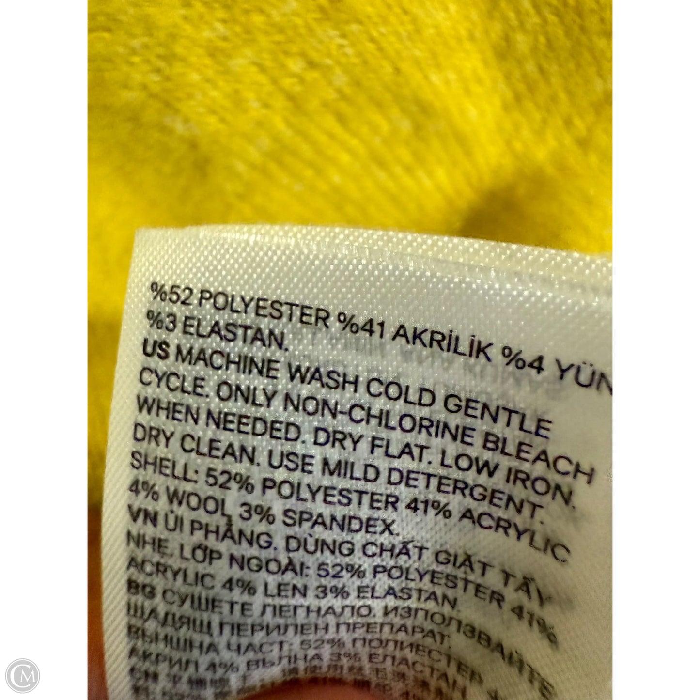 Sweater By H&m In Yellow, Size: L