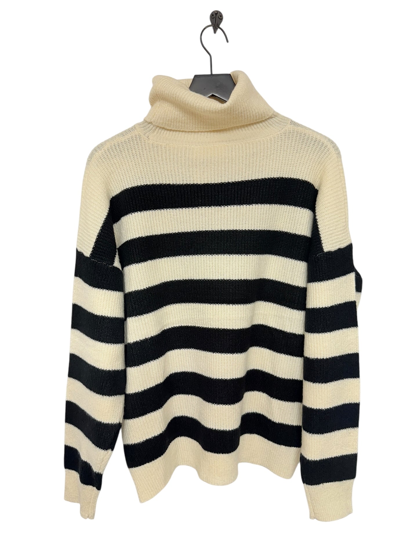 Sweater By Double Zero In Black & Cream, Size: M