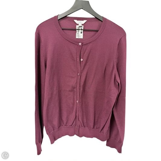 Cardigan By Time And Tru In Purple, Size: Xxl