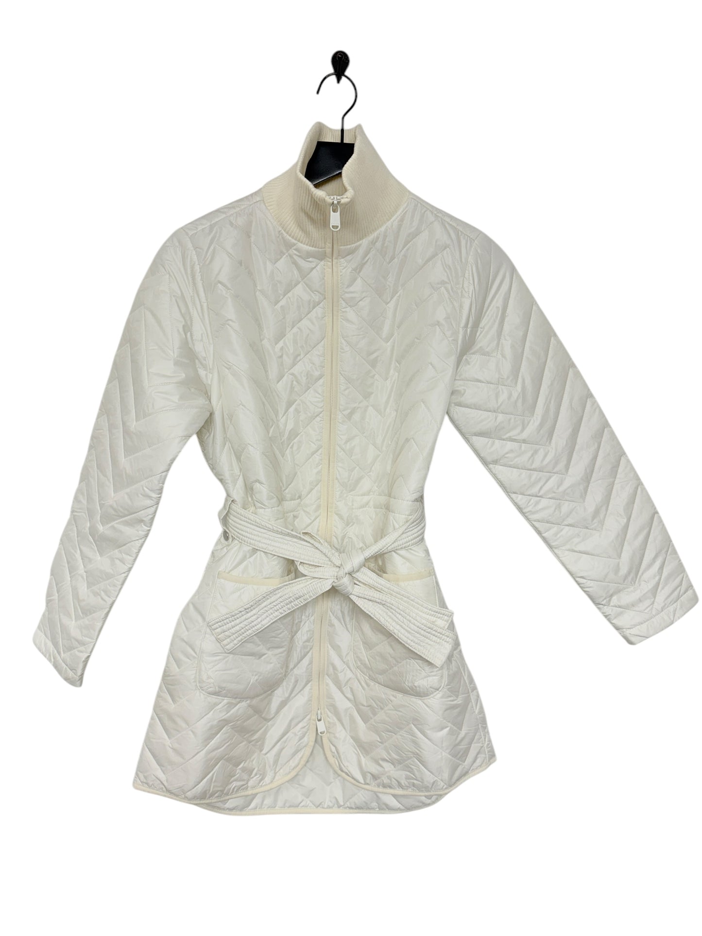 Coat Puffer & Quilted By Athleta In Ivory, Size: Xs