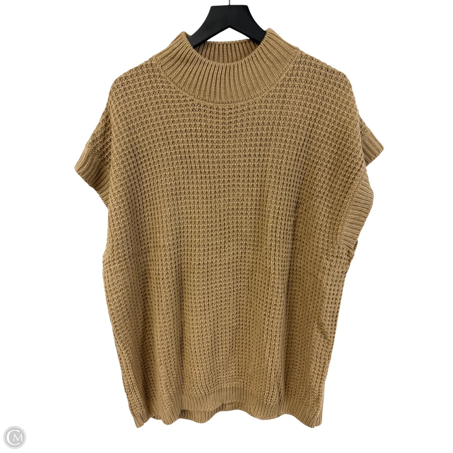 Sweater Short Sleeve By Cme In Beige, Size: Xl