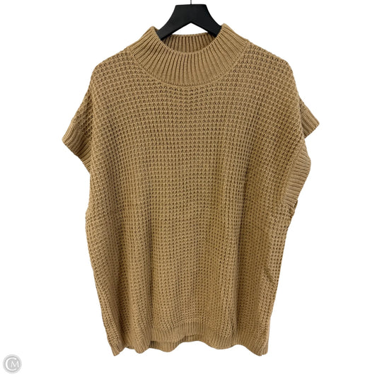 Sweater Short Sleeve By Cme In Beige, Size: Xl