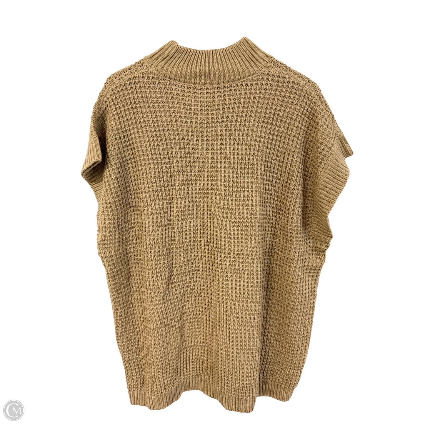 Sweater Short Sleeve By Cme In Beige, Size: Xl