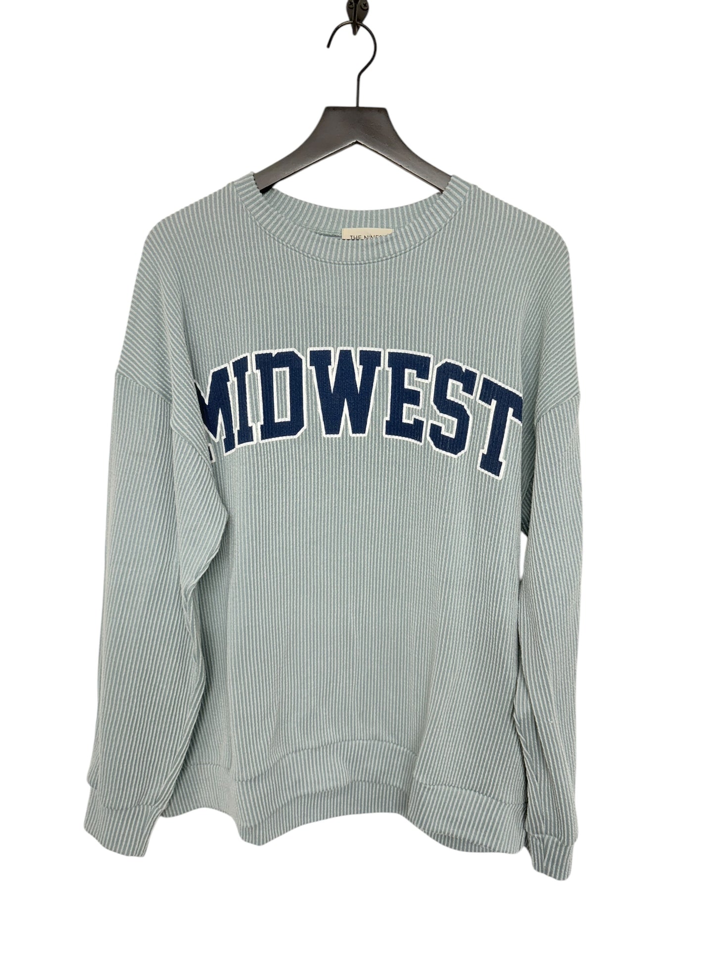 Top Long Sleeve By The Nines In Blue, Size: Xl