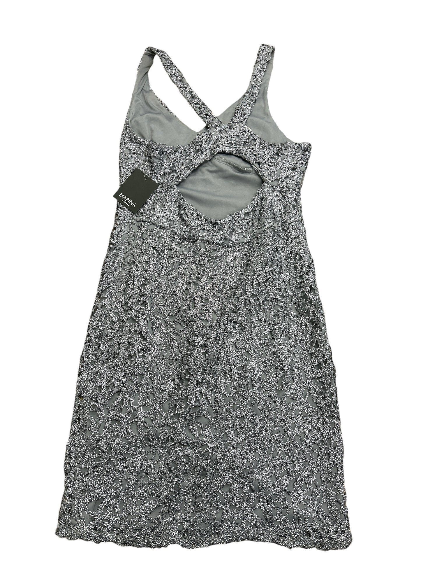 Dress Party Short By Marina In Grey, Size: 8