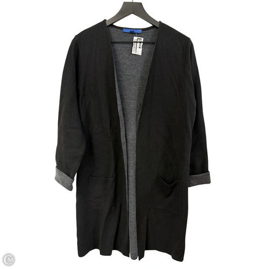 Sweater Cardigan By Apt 9 In Black, Size: L