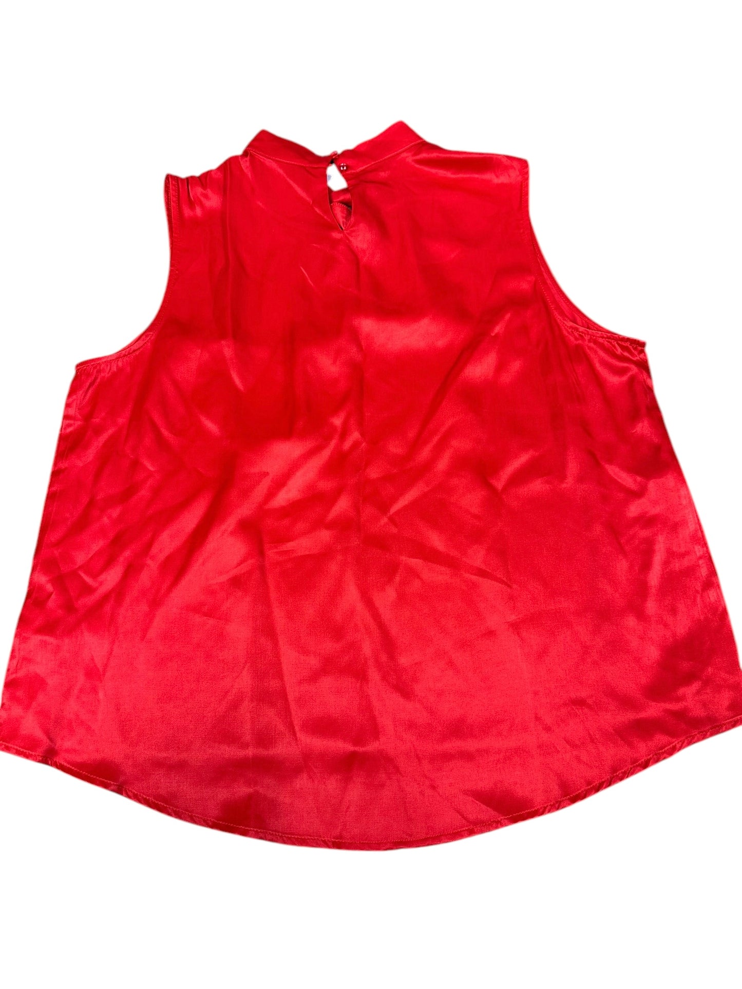 Top Sleeveless By Clothes Mentor In Red, Size: L