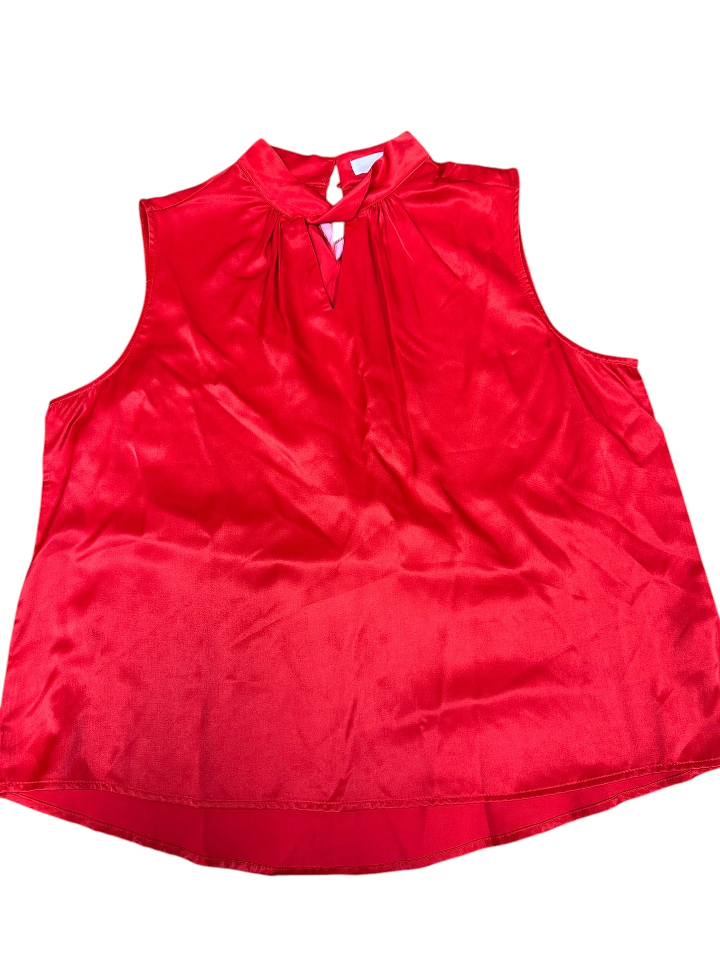 Top Sleeveless By Clothes Mentor In Red, Size: L