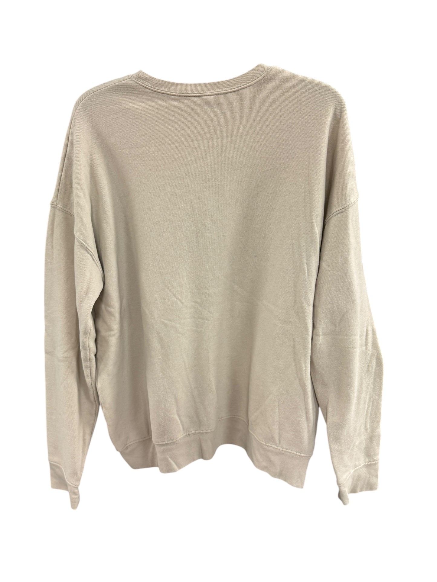 Sweatshirt Crewneck By Bella + Canvas In Cream, Size: L