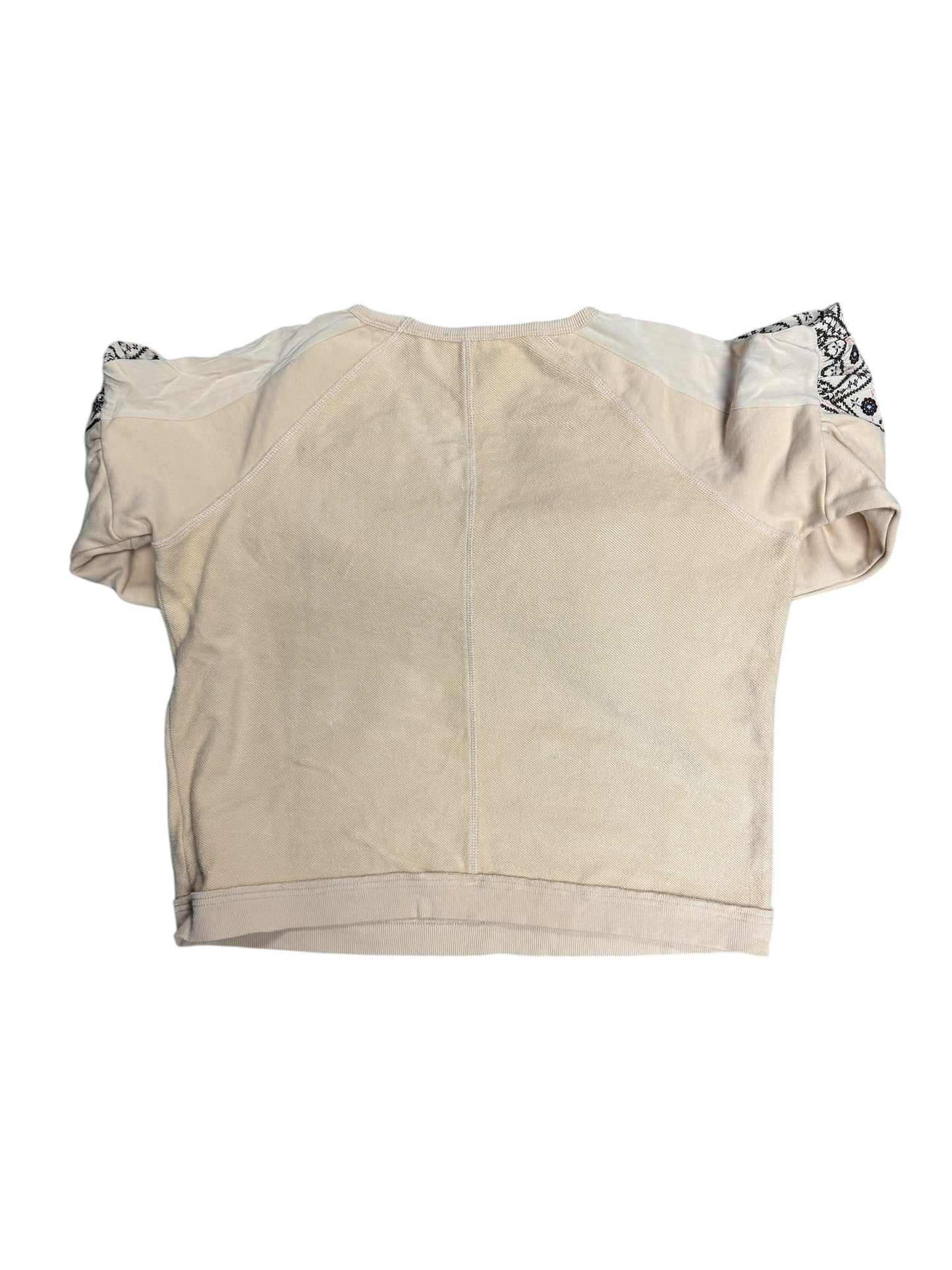 Top Long Sleeve By Cmc In Cream, Size: L