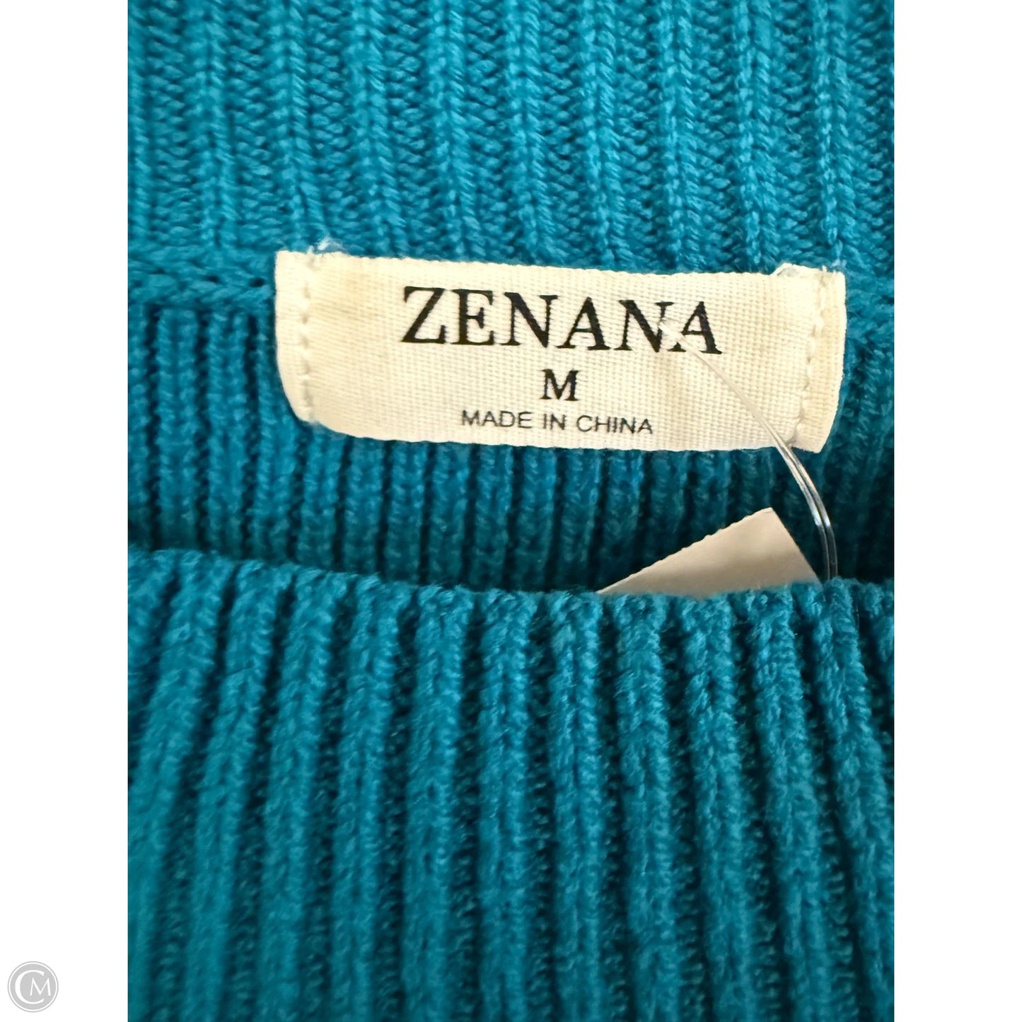 Sweater By Zenana Outfitters In Teal, Size: M