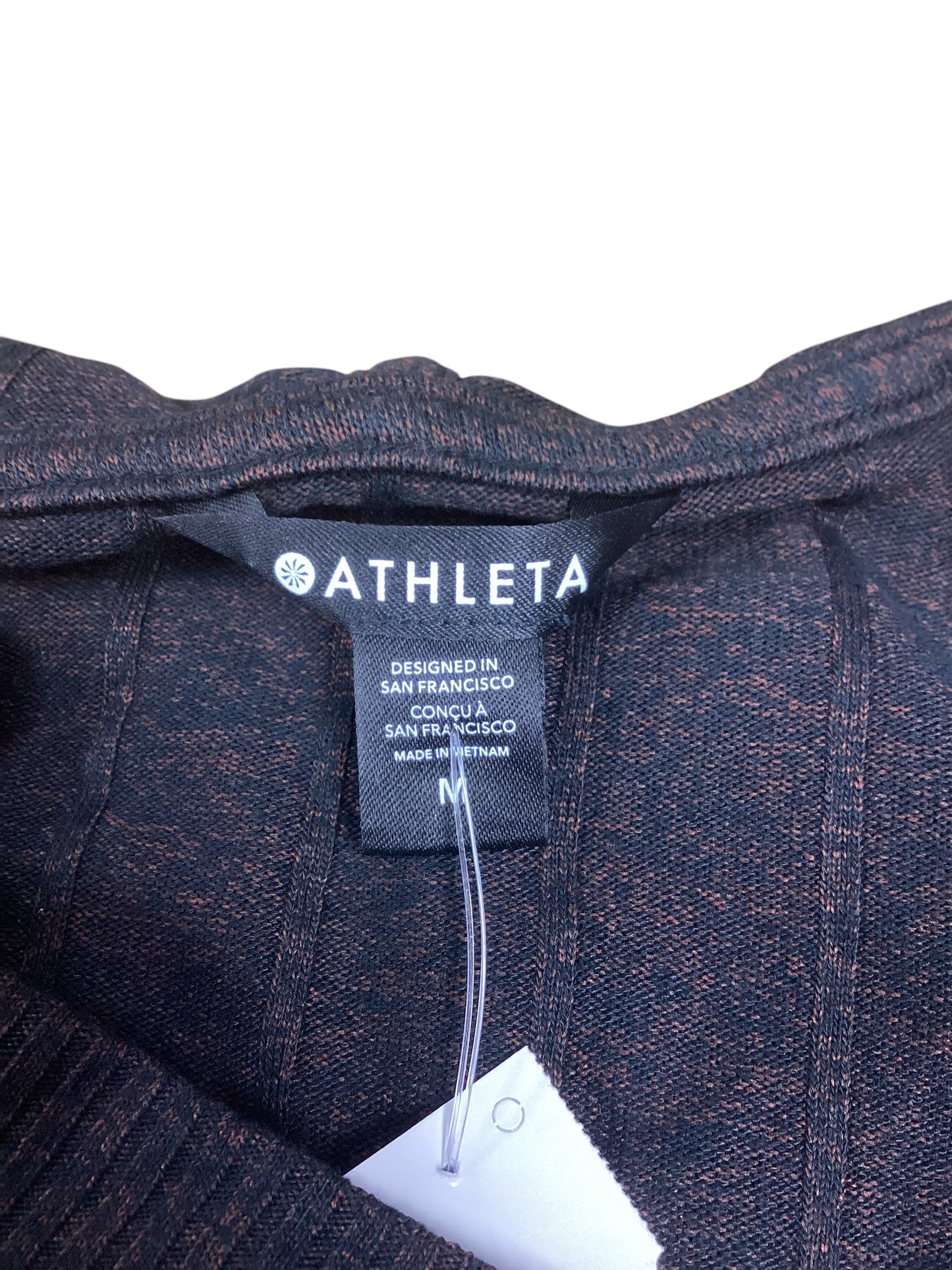 Top Long Sleeve By Athleta In Black & Brown, Size: M