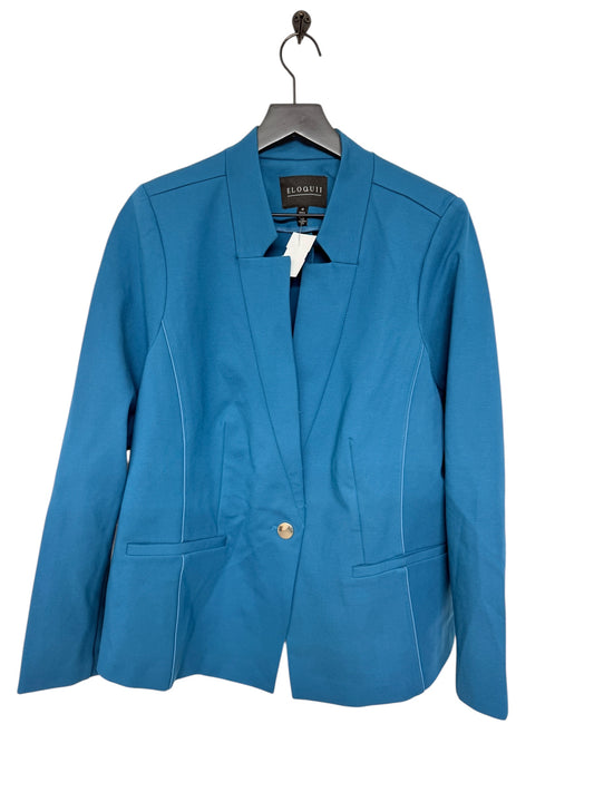 Blazer By Eloquii In Blue, Size: 1x