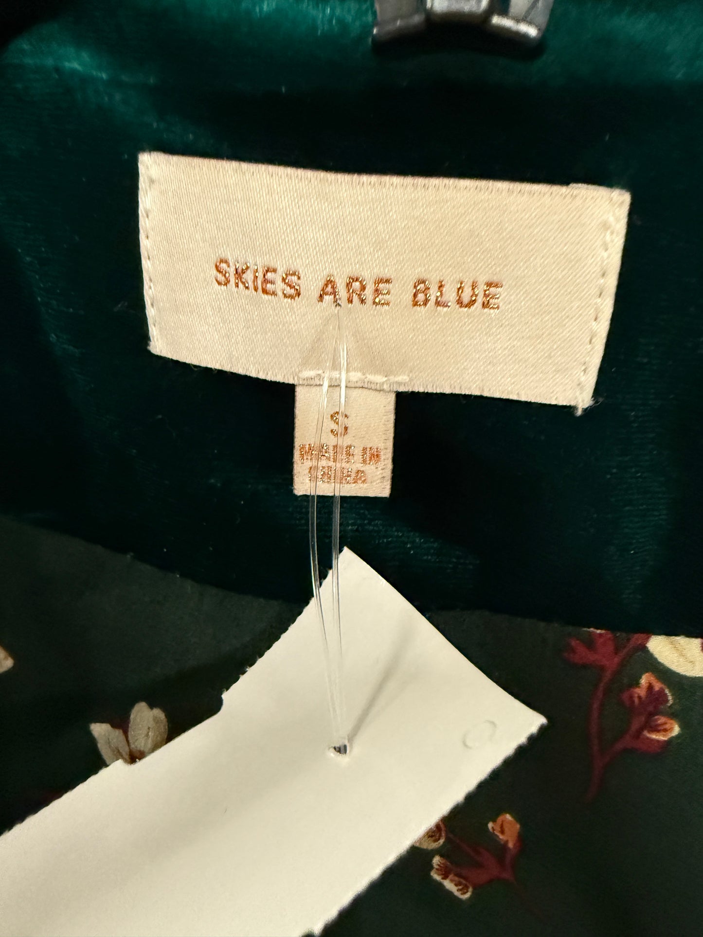 Blazer By Skies Are Blue In Green, Size: S