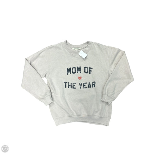 Sweatshirt Crewneck By Cmb In Cream, Size: Xs