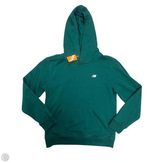 Sweatshirt Hoodie By New Balance In Green, Size: S