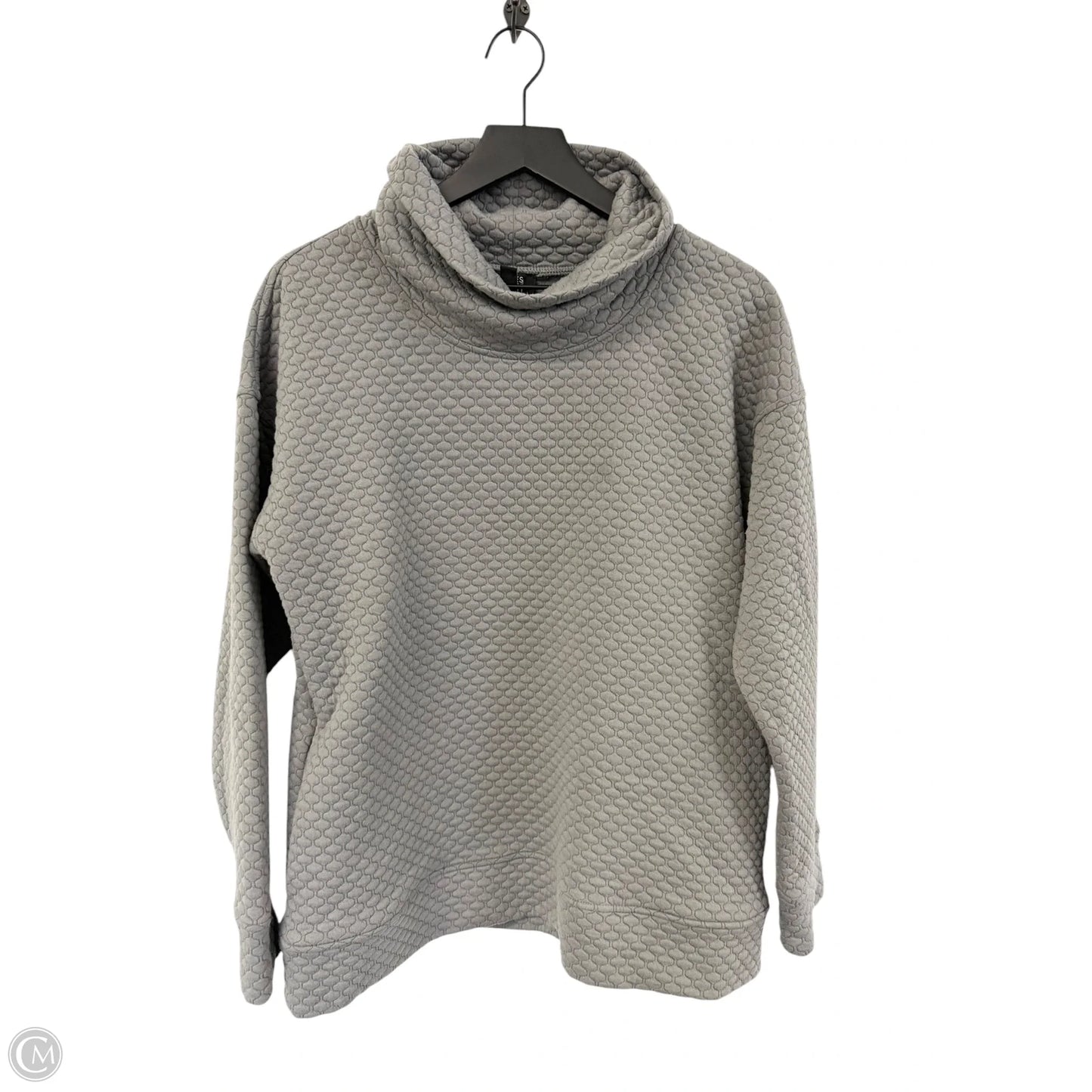 Sweatshirt Crewneck By Jones New York In Grey, Size: L