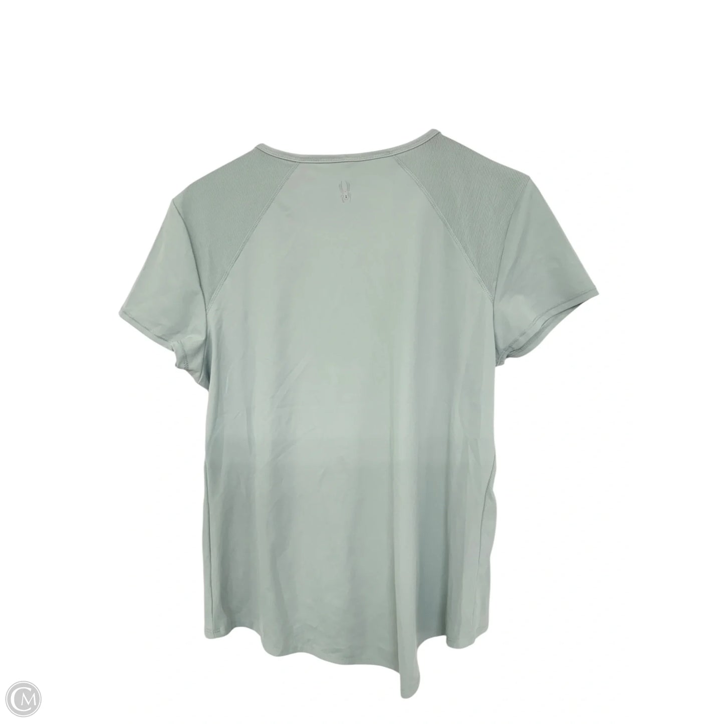 Athletic Top Short Sleeve By Spyder In Green, Size: L