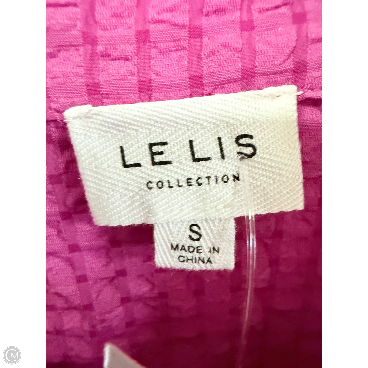 Blouse Long Sleeve By Le Lis In Pink, Size: S