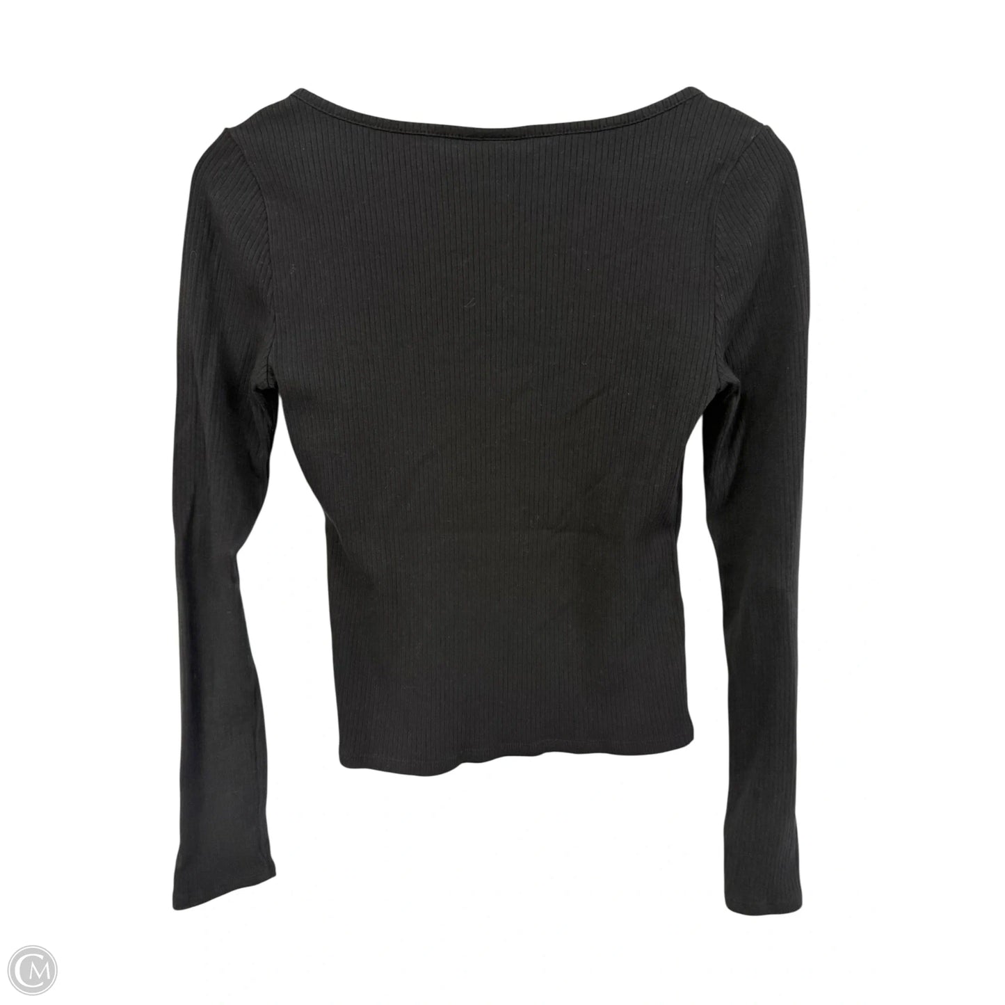 Top Long Sleeve Basic By Ana In Black, Size: S