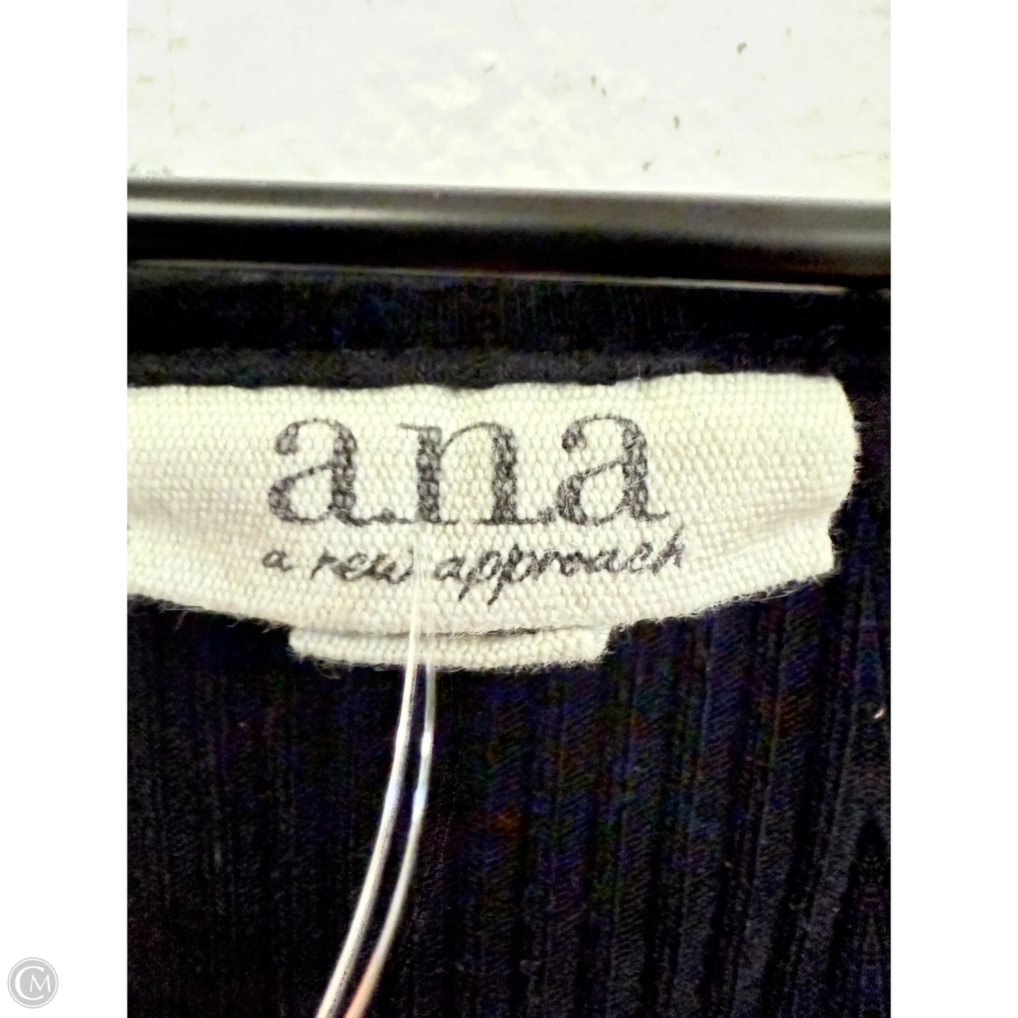 Top Long Sleeve Basic By Ana In Black, Size: S