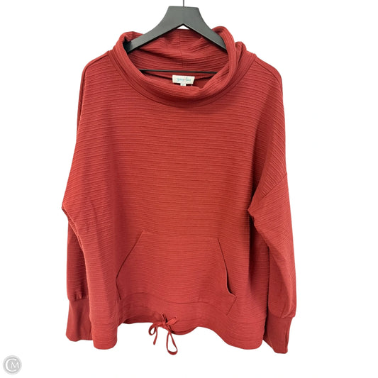Top Long Sleeve By Clothes Mentor In Orange, Size: Xl