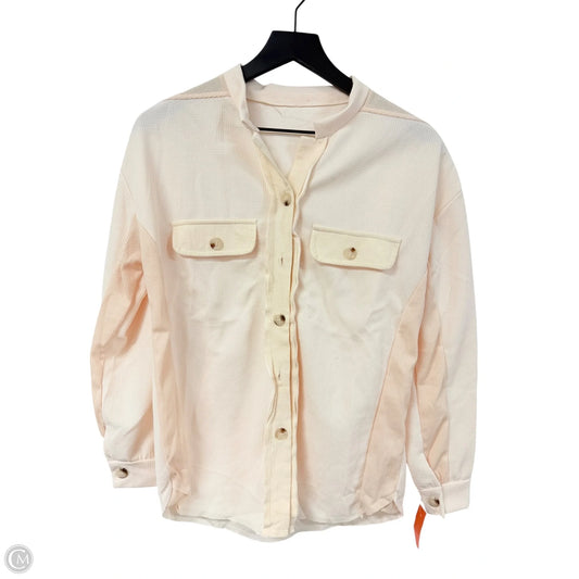 Blouse Long Sleeve By Cmf In Yellow, Size: S