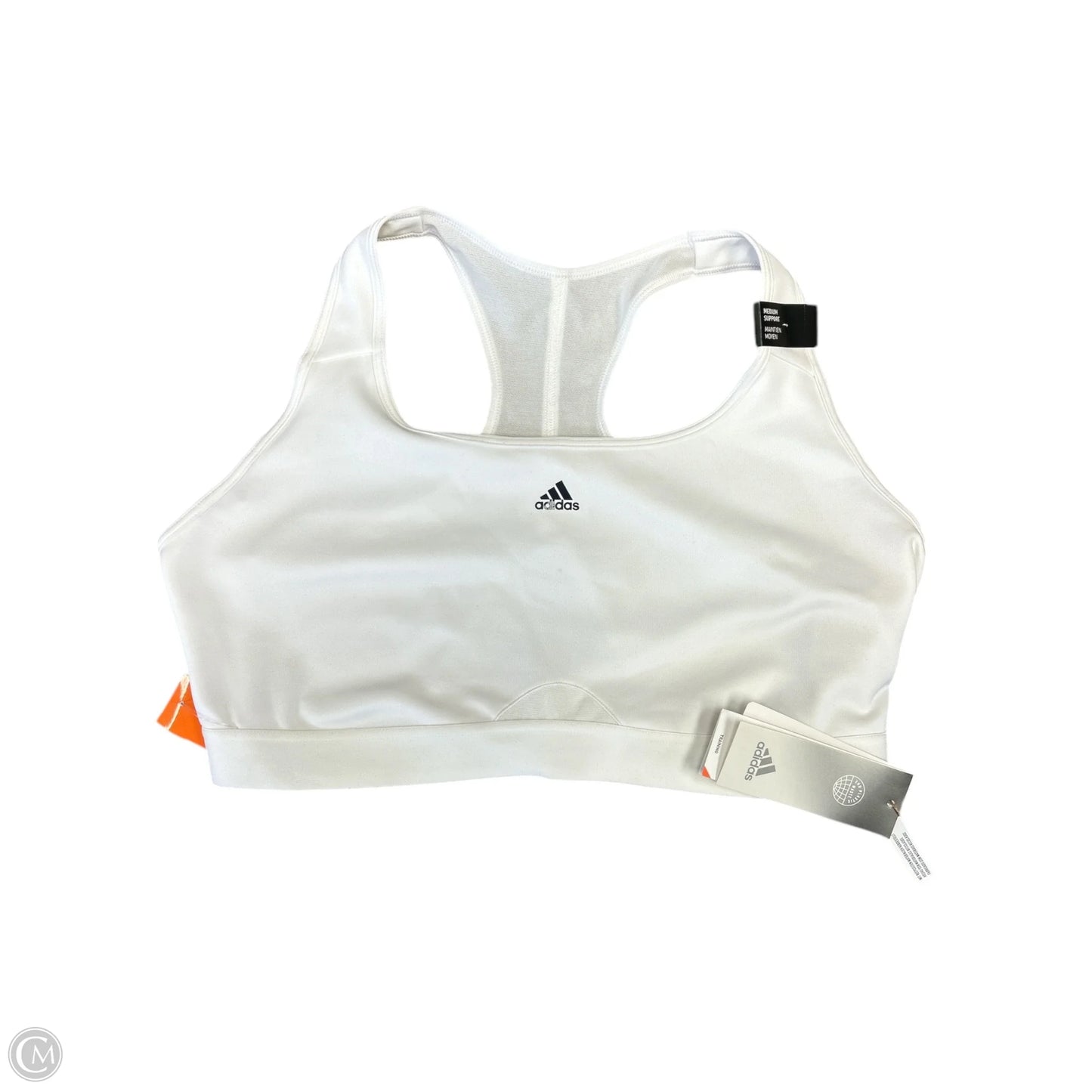 Athletic Bra By Adidas In White, Size: Xl