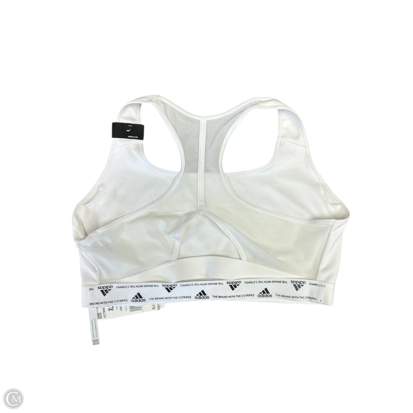 Athletic Bra By Adidas In White, Size: Xl