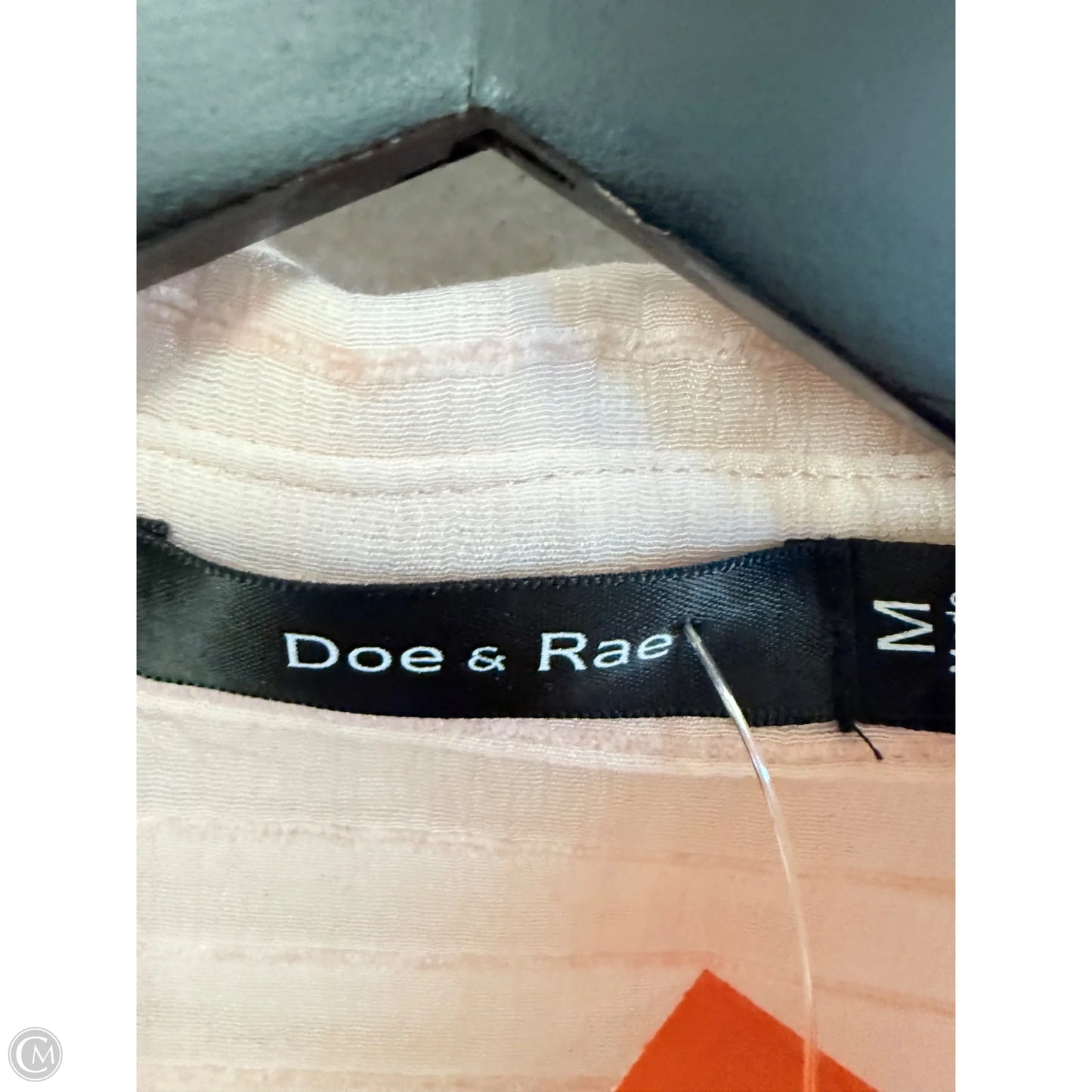 Blouse Long Sleeve By Doe & Rae In Pink, Size: M