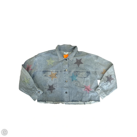 Jacket Denim By Clothes Mentor In Blue Denim, Size: Xl