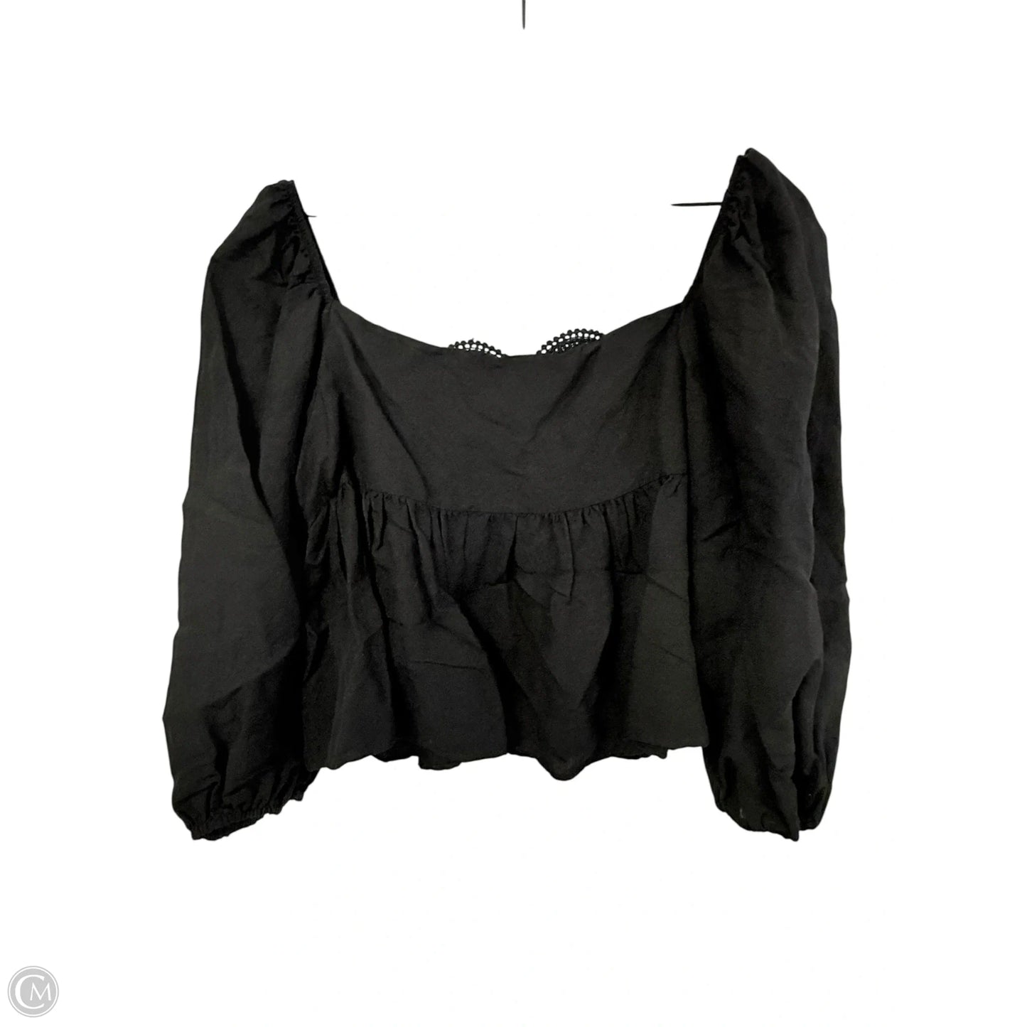 Top 3/4 Sleeve By Anthropologie In Black, Size: M