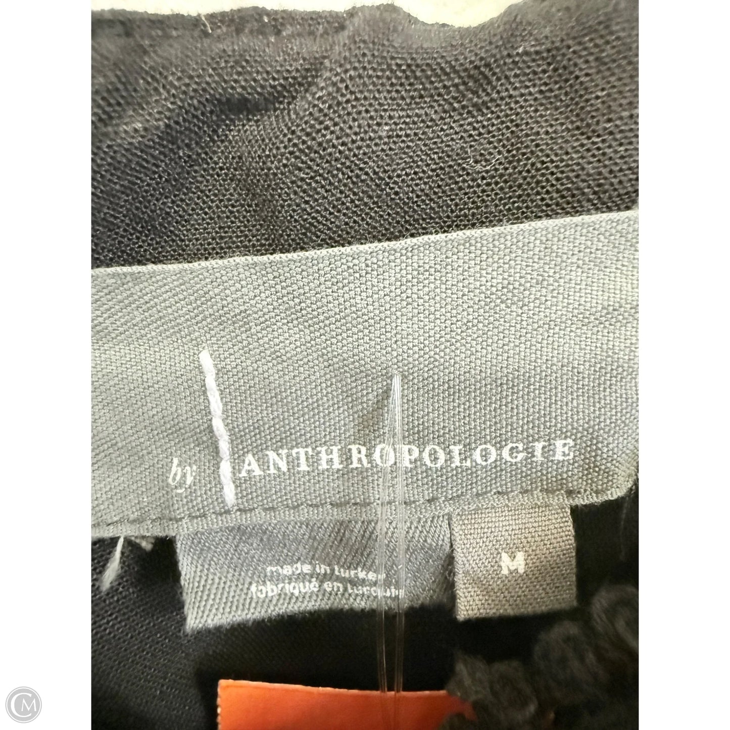Top 3/4 Sleeve By Anthropologie In Black, Size: M