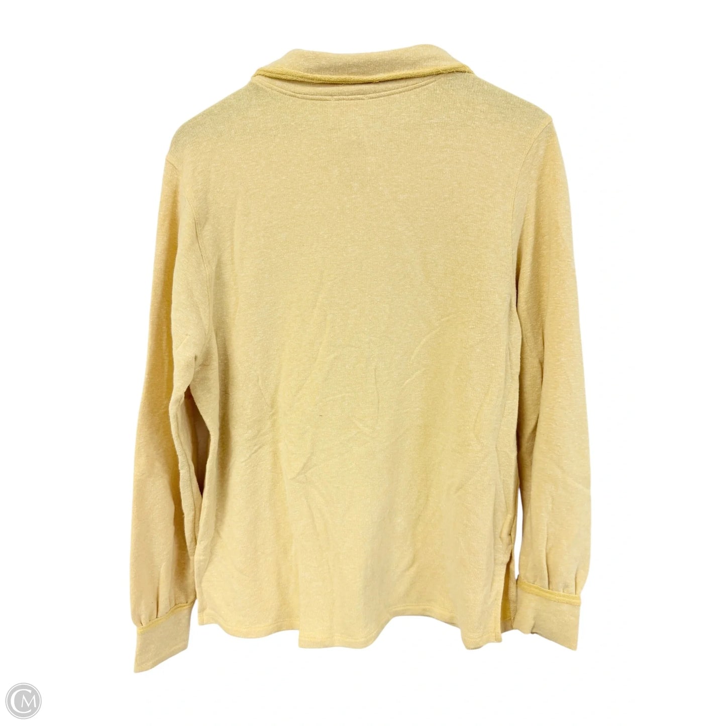 Blouse Long Sleeve By Clothes Mentor In Yellow, Size: S