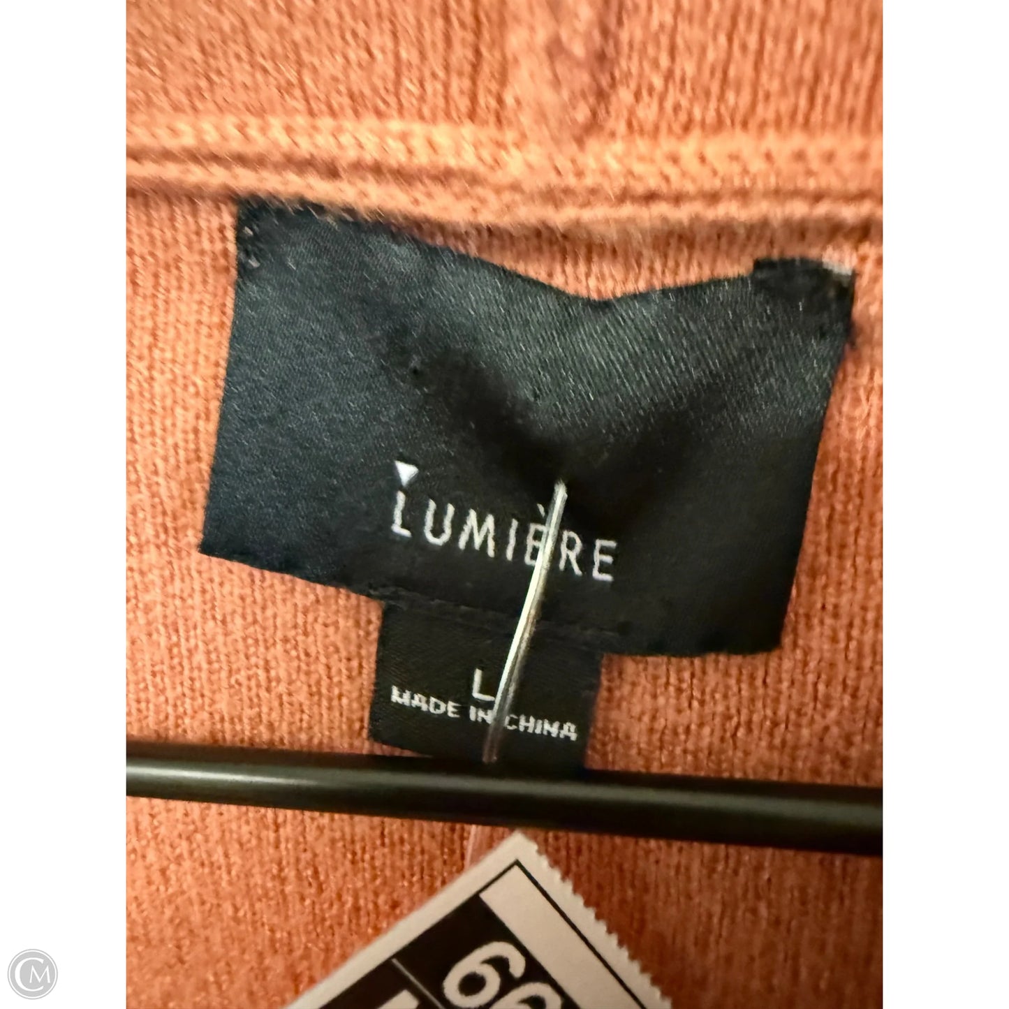 Sweater By Lumiere In Peach, Size: L